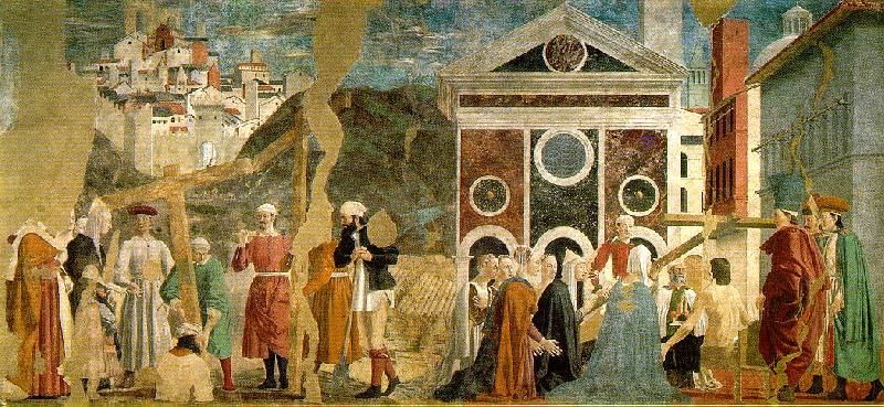 Piero della Francesca Discovery and Proof of the True Cross oil painting image